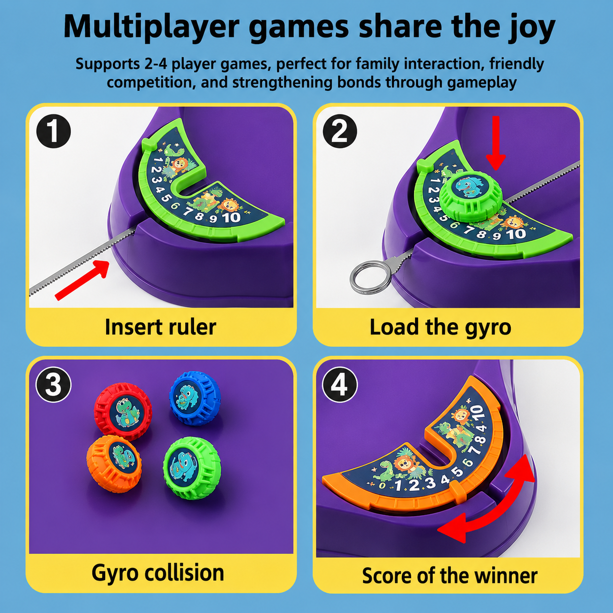 SpinArena – Actif & Interactif – Kit de jeu « Toupie à cordon »