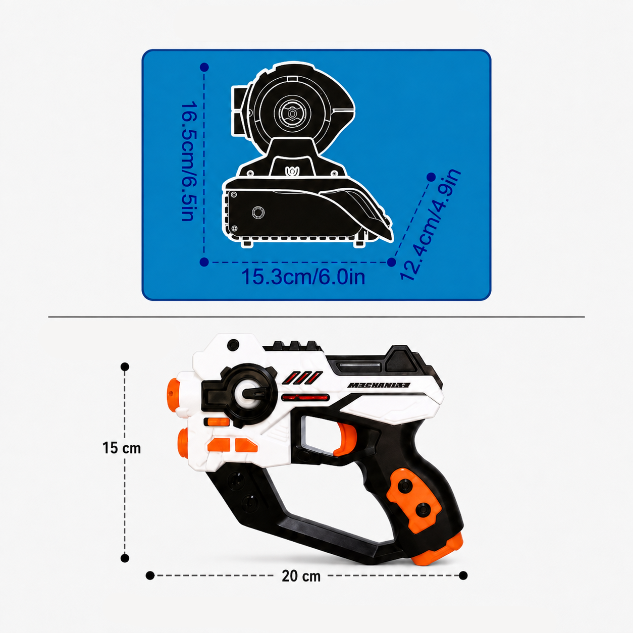 TargetPro – Compétitif et aventureux – Kit de combat laser « Pistolets »