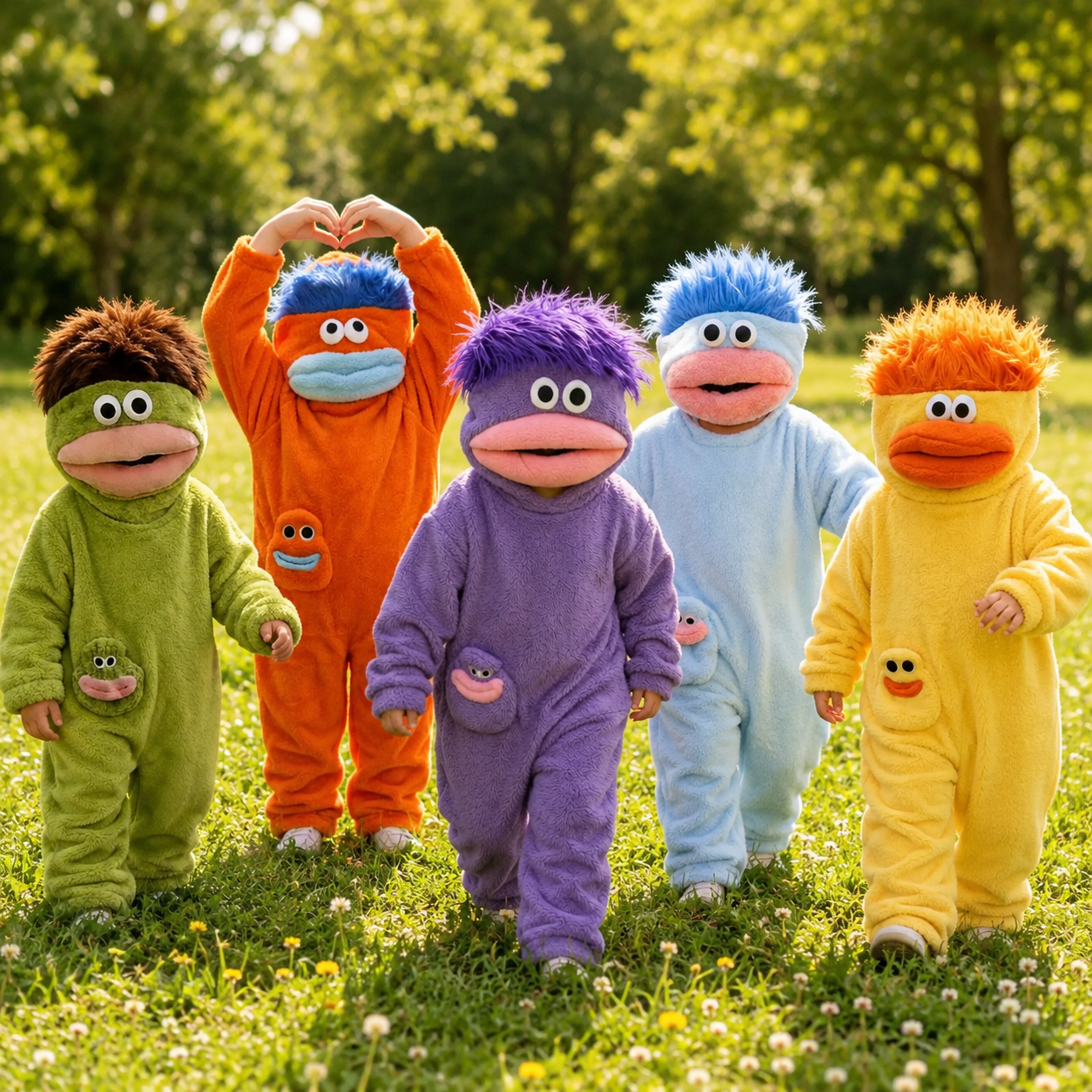 LittleMonster – Confortable et mignon – Combinaison pour enfant avec un motif de monstre rigolo