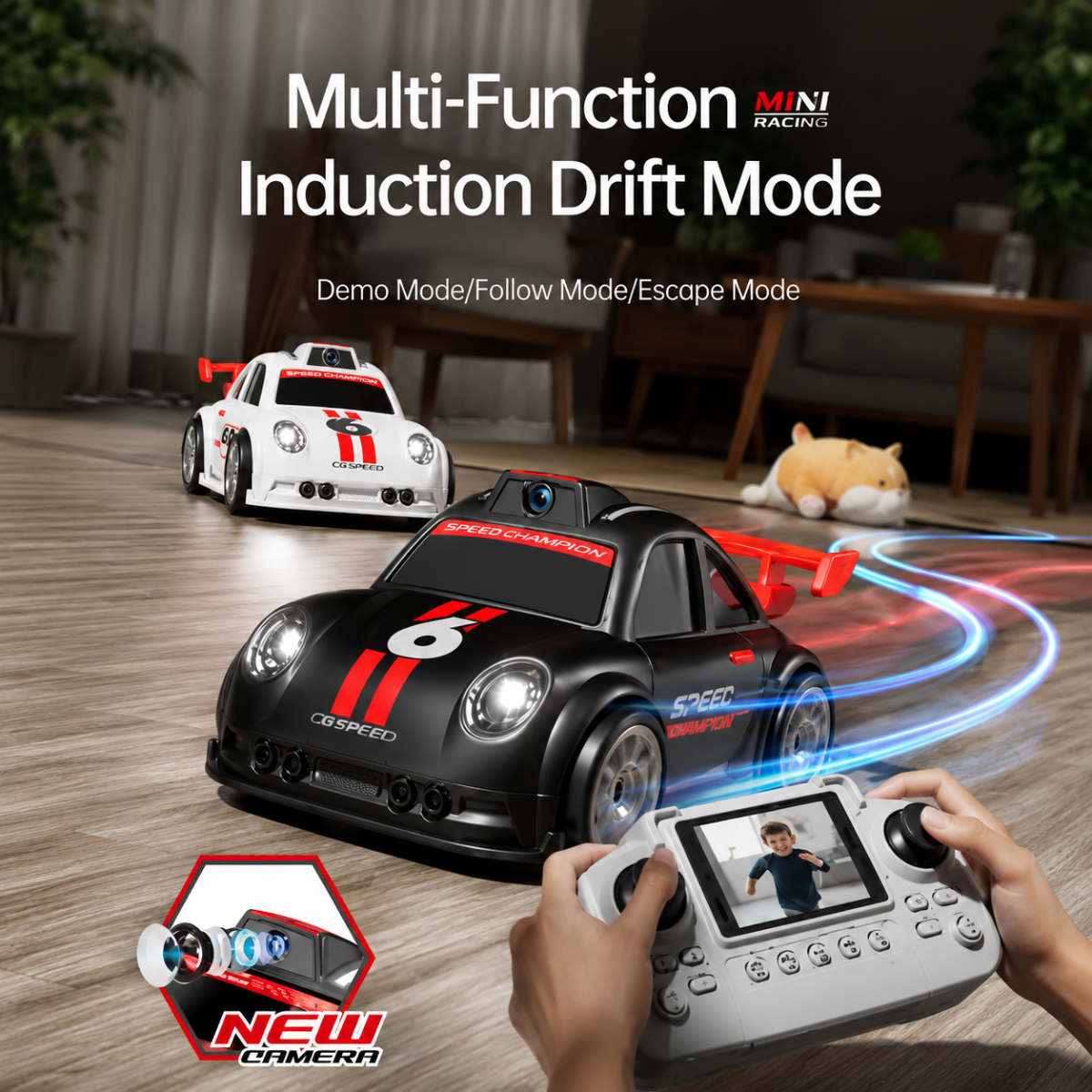 RacePro – RC & Stunt – Voiture de course à détection de dérapage avec caméra intégrée