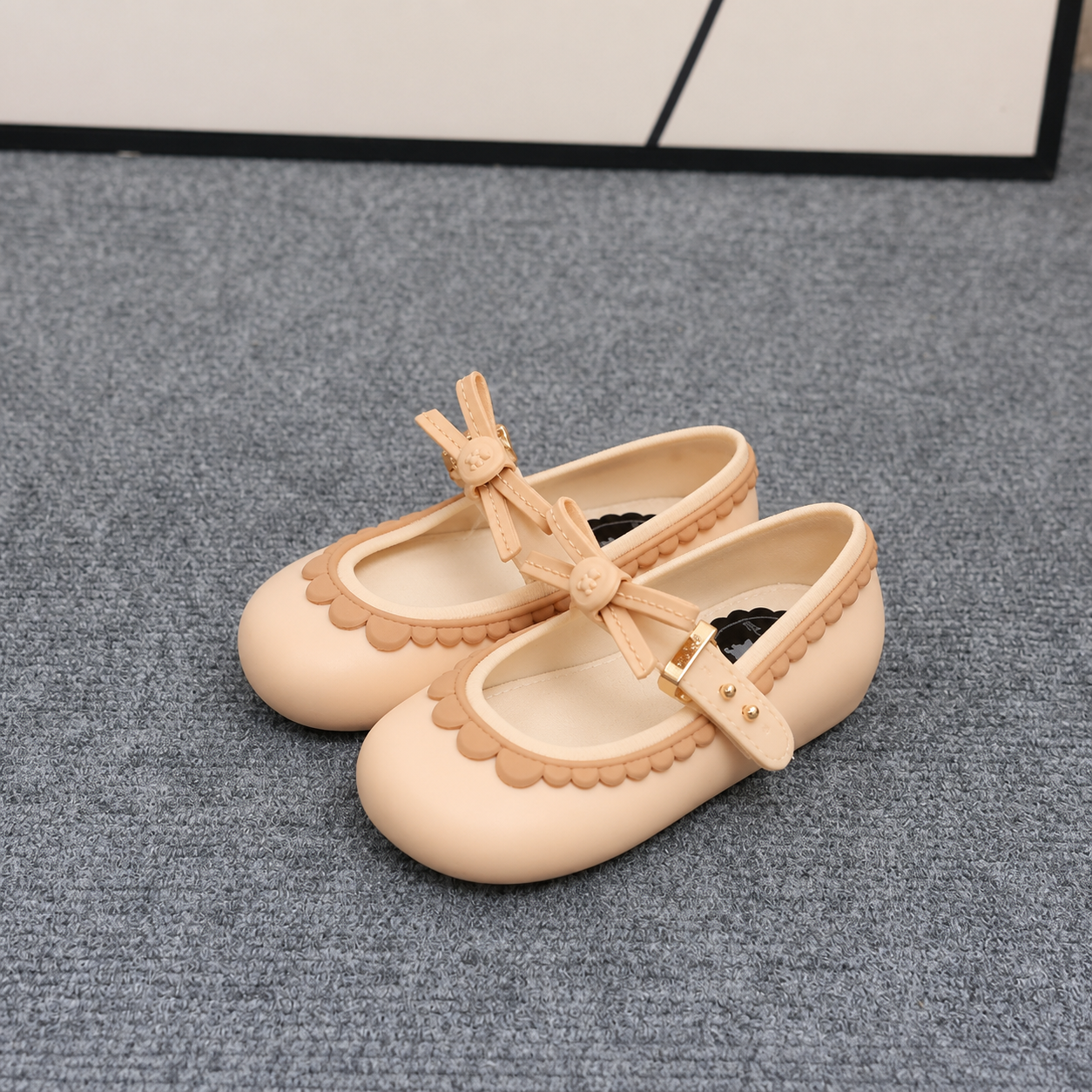 MiniChic – Élégance et style – Chaussons pour enfants avec nœud