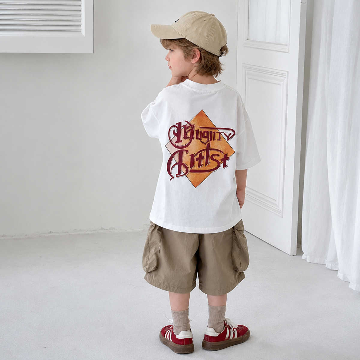 MushroomPlay – Casual & Streetwear – T-shirt oversize à imprimé champignons