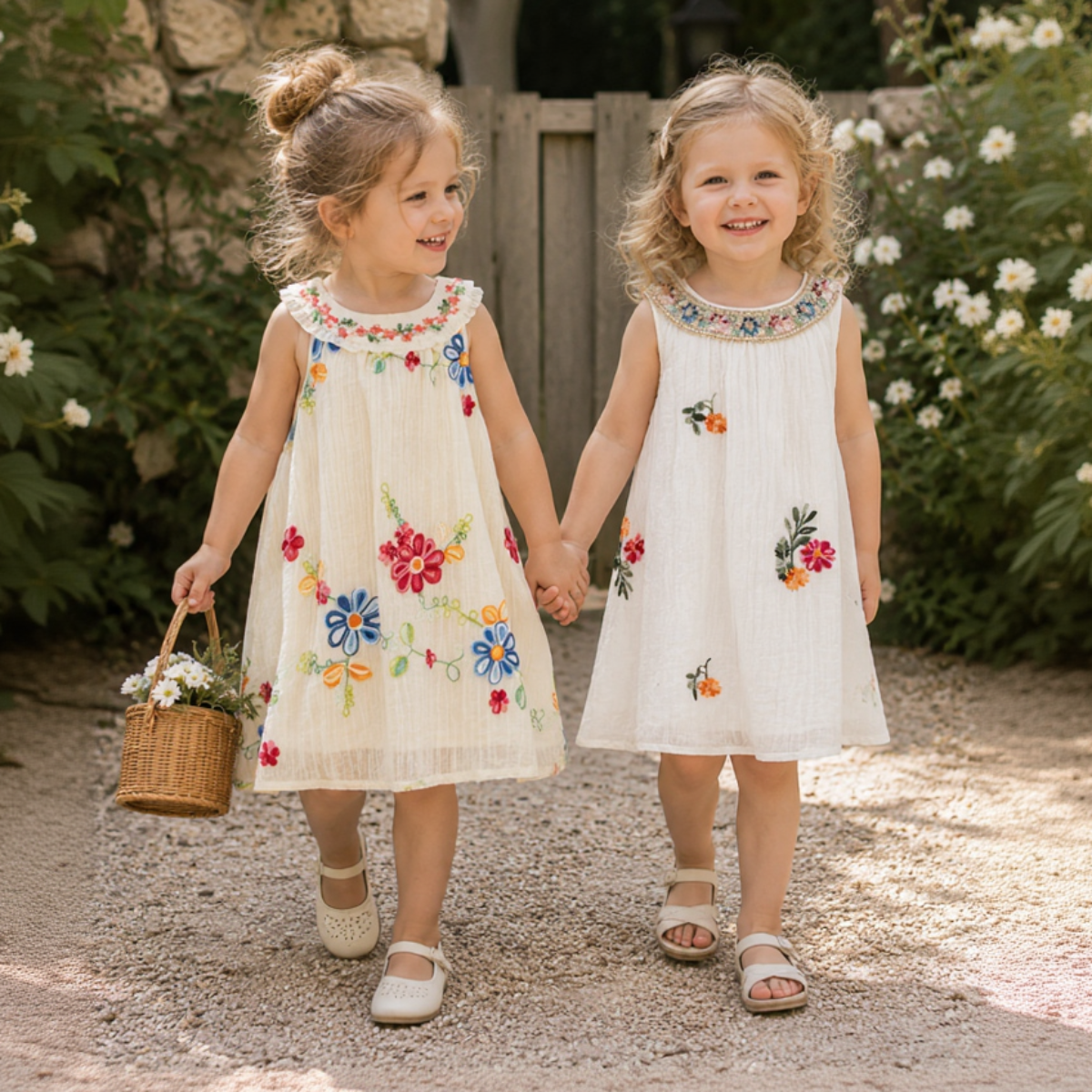 MiniFlora – Légère et ravissante – Robe brodée pour petites filles