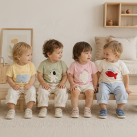Thumbnail for LittlePatch – Dessins animés & Fun  – T-shirt pour enfant avec des écussons de dessins animés