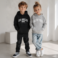 Thumbnail for MiniUrban – Confortable et élégant – Pull à capuche avec imprimé Los Angeles/New York
