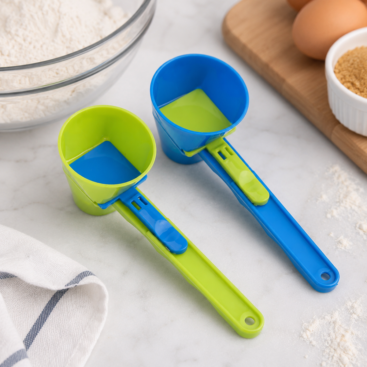 PourPerfect – Cuisine & Sur mesure – Tasse à mesurer, cuillère et entonnoir