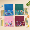 BrainyKids – Éducatif et sensoriel – Tableau d'activités en silicone avec des lettres