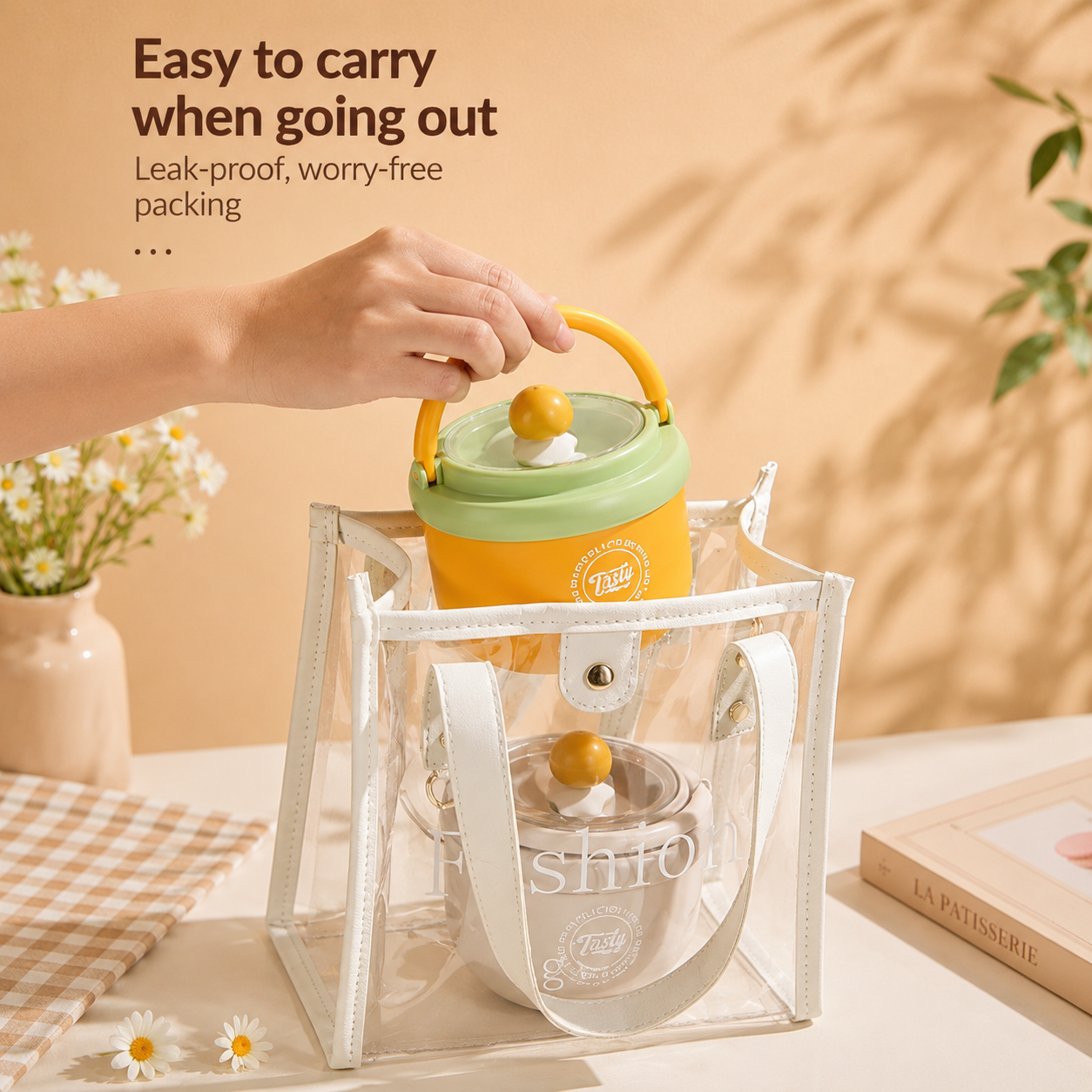 MealMate – Pratique et isolant – Bol à déjeuner en acier inoxydable avec cuillère