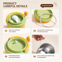 Thumbnail for MealMate – Pratique et isolant – Bol à déjeuner en acier inoxydable avec cuillère