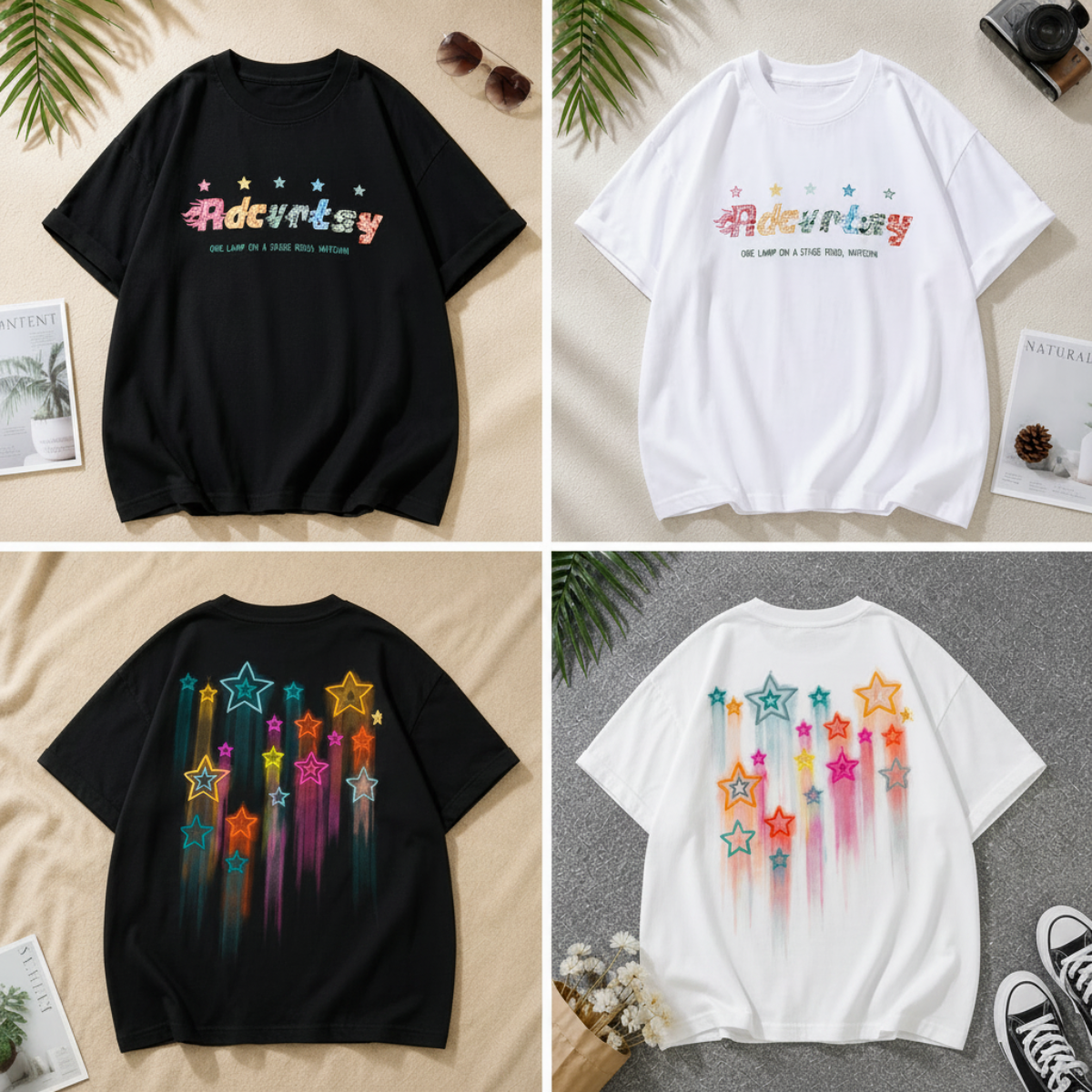 StarGlow – Léger et ludique – T-shirt « Étoile »