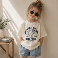 Thumbnail for BearPlay – Confort et élégance – T-shirt oversize avec imprimé « Winter Skate »