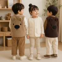Thumbnail for Baby Bear Fleece Vest – Chaud et doux – Gilet « Kinder Beer »