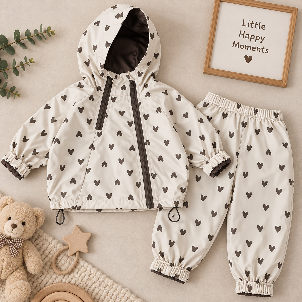 SoftBreeze – Coupe-vent et confortable – Ensemble 2 pièces pour enfant : veste et pantalon
