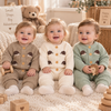 CozyHedge – Doux et chaud – Combinaison tricotée pour bébé avec imprimé hérisson