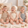 MiniCozy – Doux et confortable – Salopette tricotée pour bébé avec bonnet