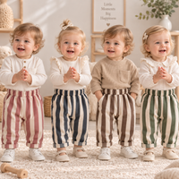 Thumbnail for SoftStripe – Doux et confortable – Pantalon pour bébé à rayures