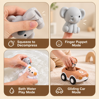 Thumbnail for AnimalRide – Ludique et mignon – Voitures en silicone en forme d'animaux (lot de 3)
