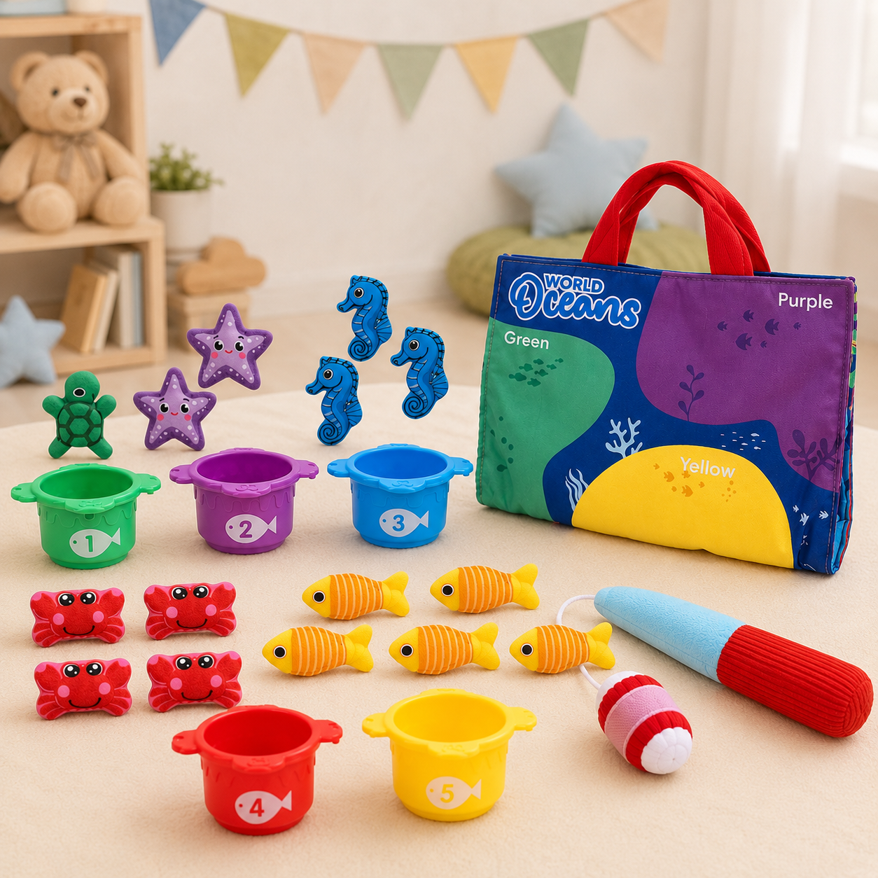 LittleFisher – Éducatif et interactif – Jeu de pêche Montessori