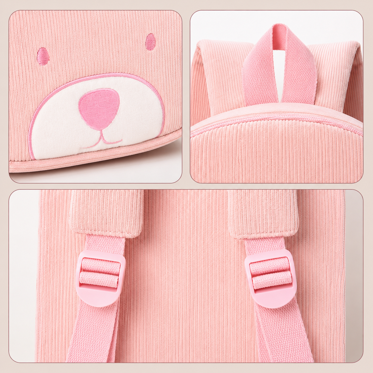 MyLittleBag – Personnalisé et mignon – Sac à dos pour enfant personnalisé avec prénom et motif d'animaux