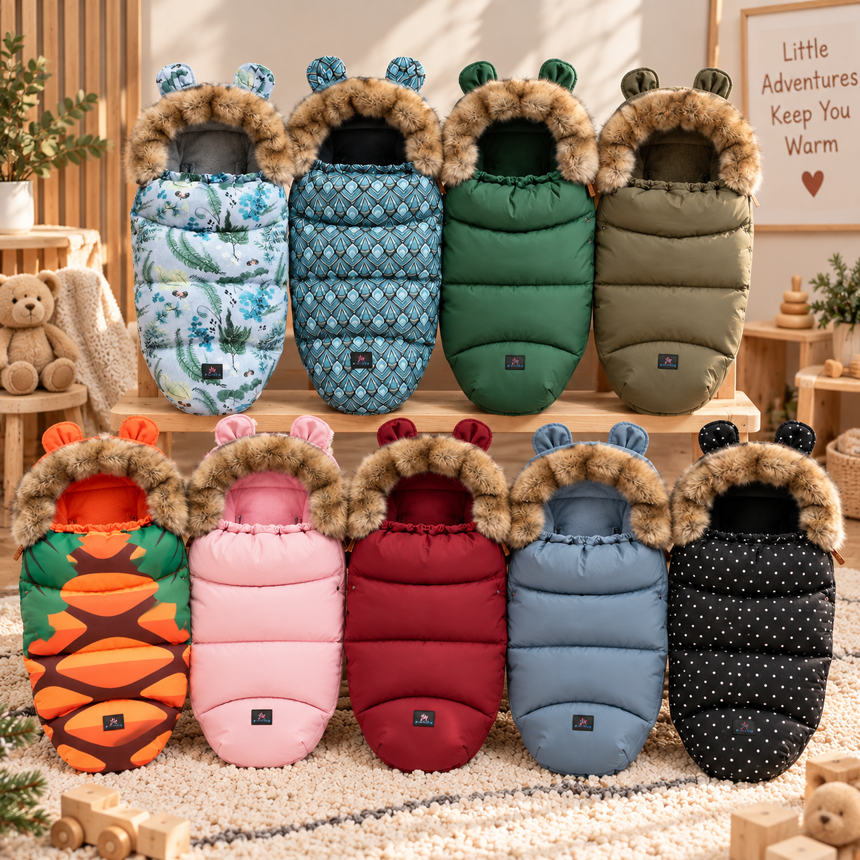 CozyRide – Chaleureux et douillet – Sac de couchage pour bébé pour poussette