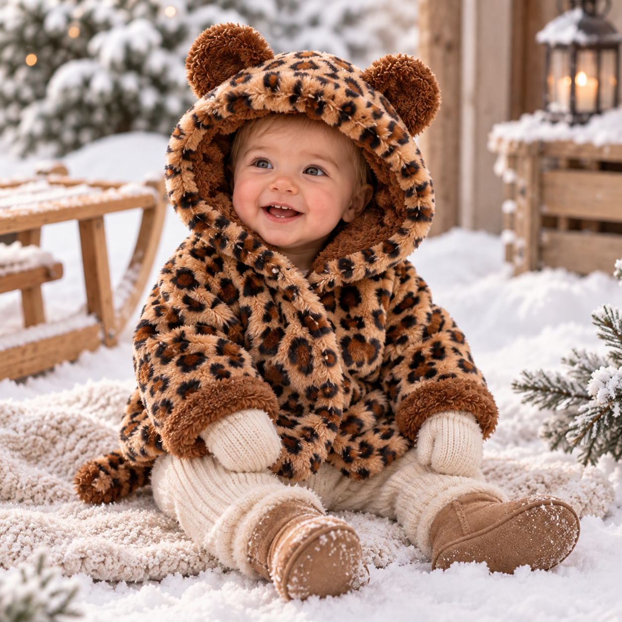 CozyPrincess – Chaud et doux – Veste en peluche à capuche pour fille