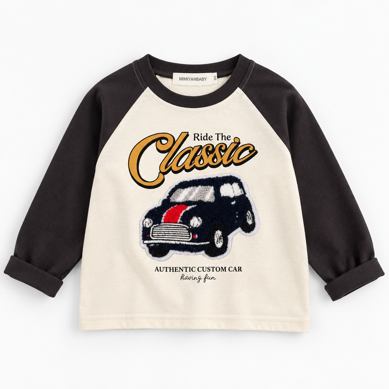 LittleRetro – Cool et tendance – T-shirt à manches longues pour enfant avec imprimé graphique