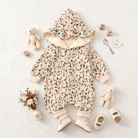 Thumbnail for FloraCozy – Doux et chaud – Combinaison d'hiver pour bébé fille à motifs floraux