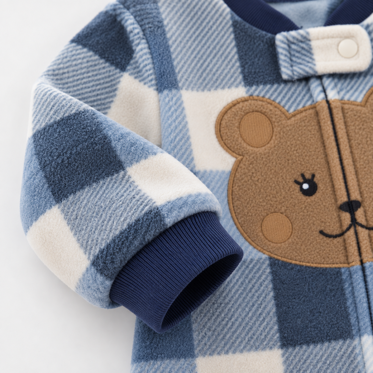 WarmBuddy – Mignon et tout doux – Combinaison pour bébé en polaire avec imprimé de personnages de dessins animés