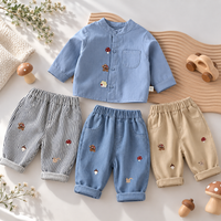 Thumbnail for LittlePatch – Doux et confortables – Pantalons pour enfants avec détails brodés