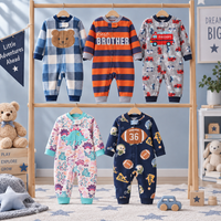 Thumbnail for WarmBuddy – Mignon et tout doux – Combinaison pour bébé en polaire avec imprimé de personnages de dessins animés
