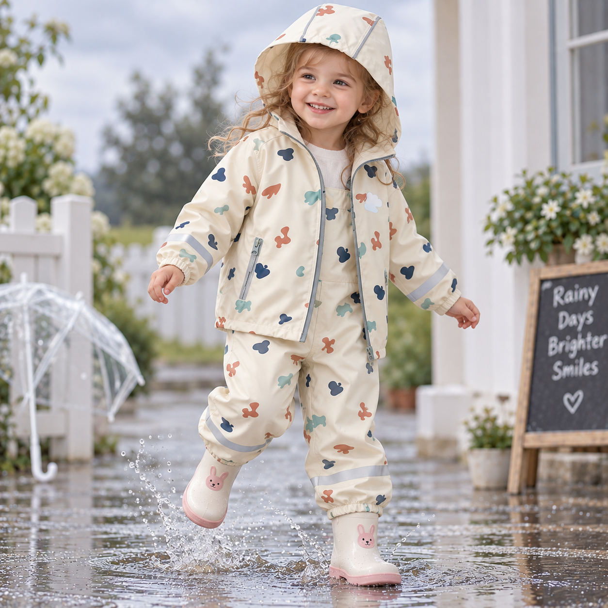 TinyBreeze – Imperméable et confortable – Ensemble imperméable pour enfant (veste et pantalon)