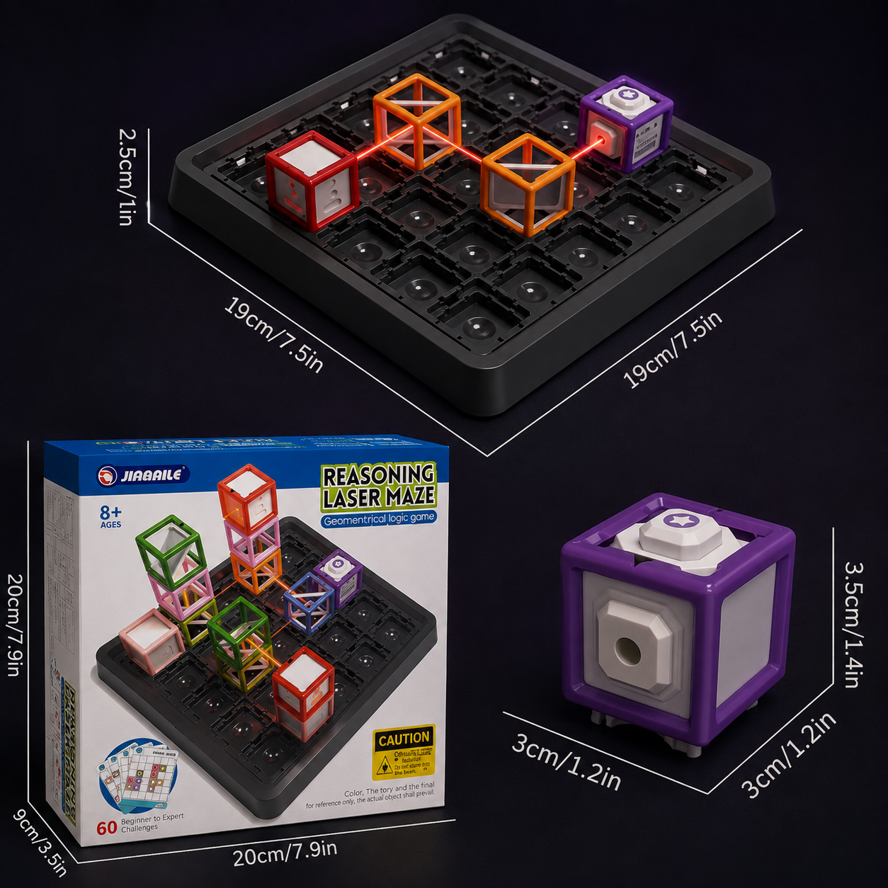 LaserLogic – Éducatif et stimulant – Jeu de réflexion « Labyrinthe laser »