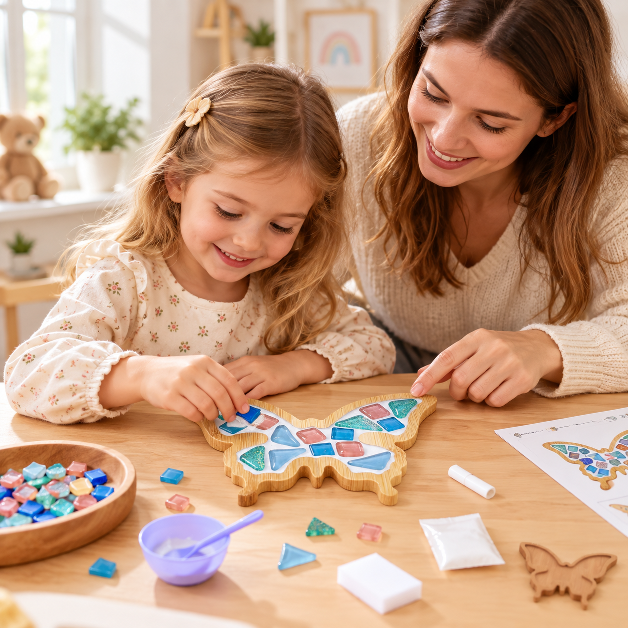 MosaicFun – Créatif et coloré – Sous-verre en mosaïque à réaliser soi-même