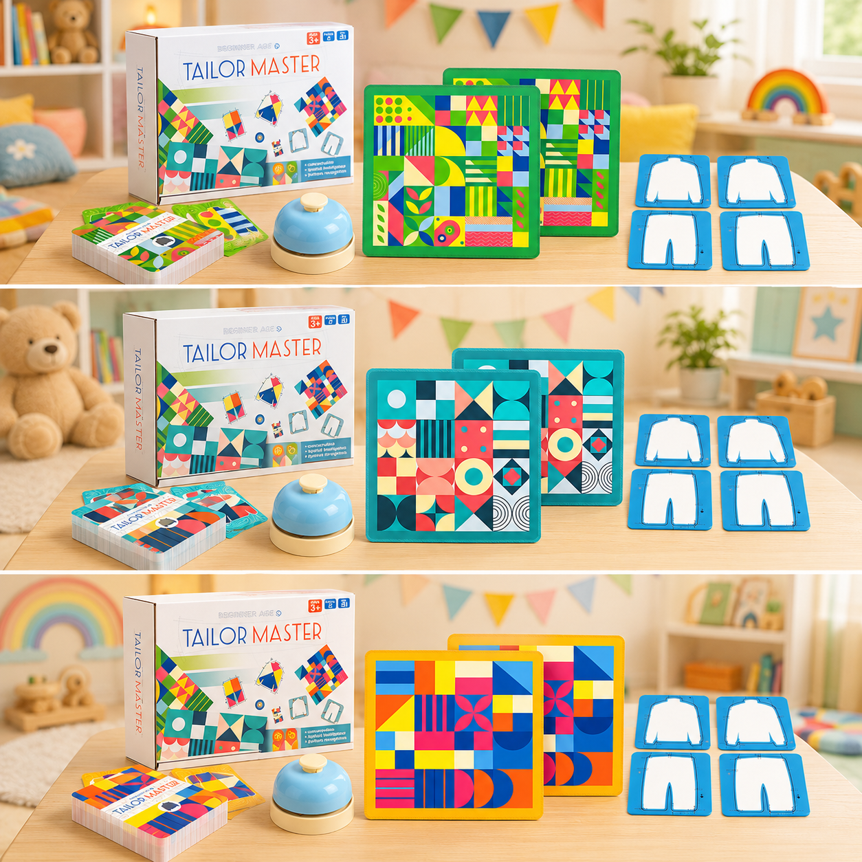 PatternMaster – Éducatif et stratégique – Jeu d'association des couleurs et des formes