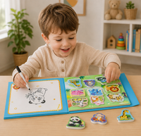 Thumbnail for SmartMatch – Ludique et éducatif – Livre magnétique 2-en-1 de dessin et de puzzles