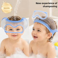 Thumbnail for SplashGuard – Confortable et pratique – Bonnet de douche pour bébé avec protection pour le visage