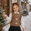 LittlePetal – Mignon et confortable – Gilet sans manches pour fille à motifs floraux