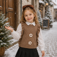 Thumbnail for LittlePetal – Mignon et confortable – Gilet sans manches pour fille à motifs floraux