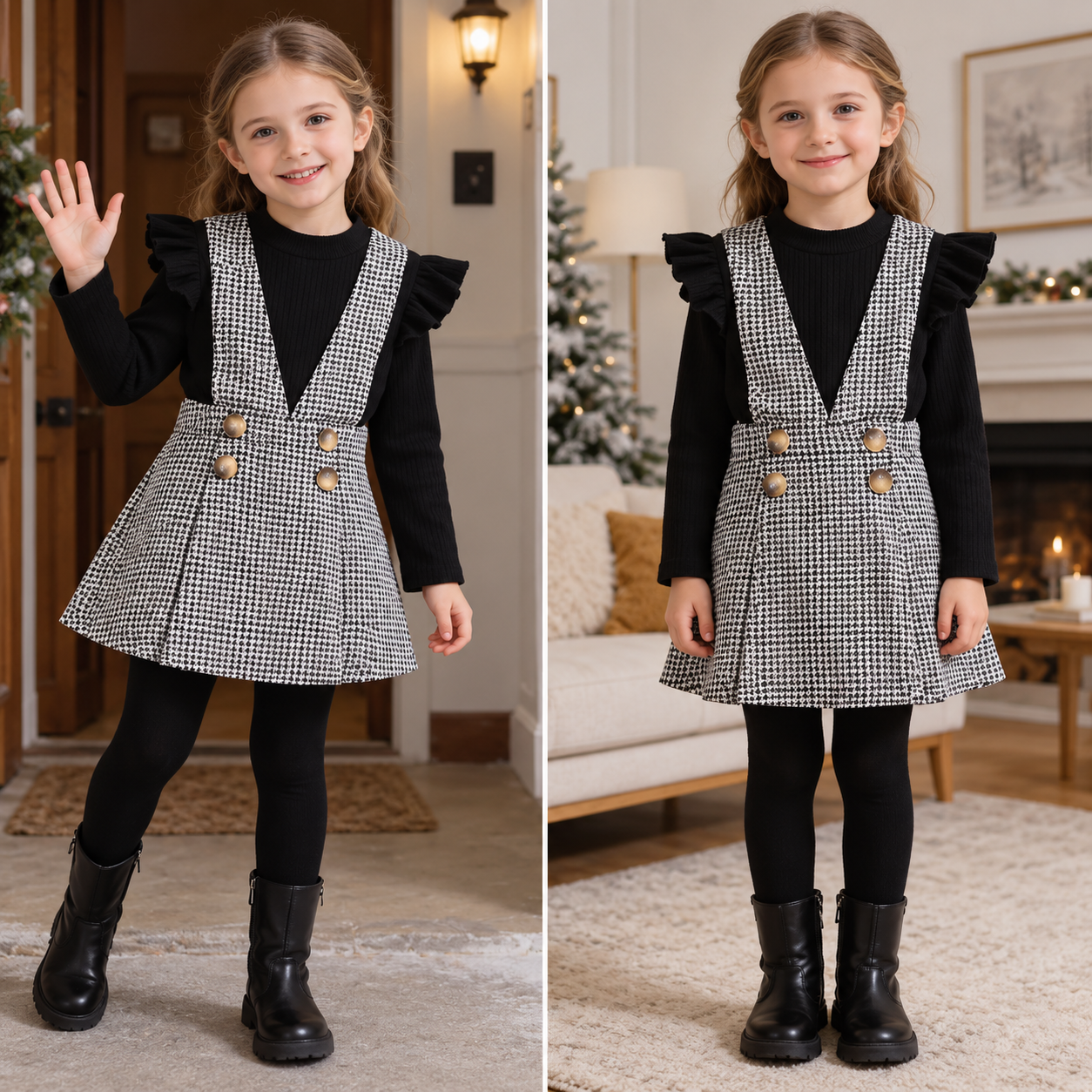 Mini Fashion - Mignon et élégant - Ensemble de robes deux pièces