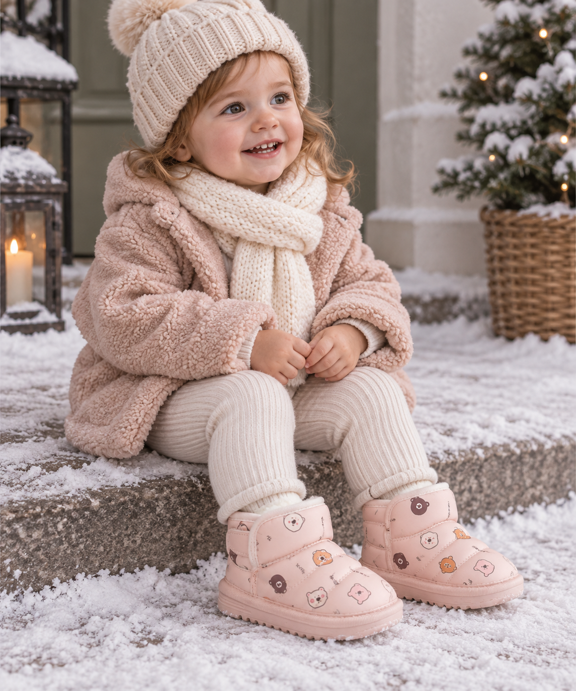 LittleSnow – Chaudes et mignonnes – Bottes pour enfants avec doublure douce