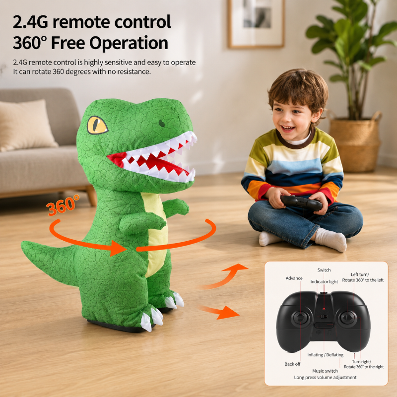 Inflatable Tyrannosaurus Rex – Ludique et éducatif – Dinosaure gonflable télécommandé