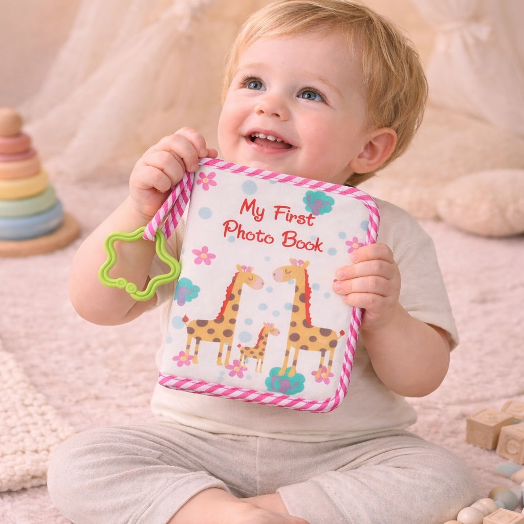 Baby Photo Album – Douceur & Souvenirs – Album photo en tissu