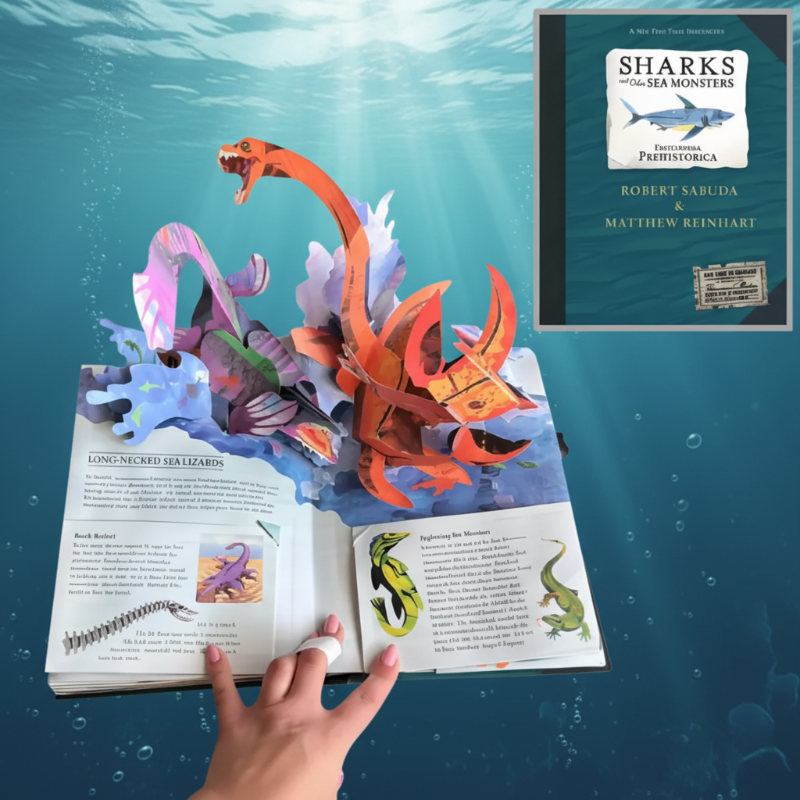 JurassicKids – Passionnant et éducatif – Encyclopédie des dinosaures en 3D : livre pop-up