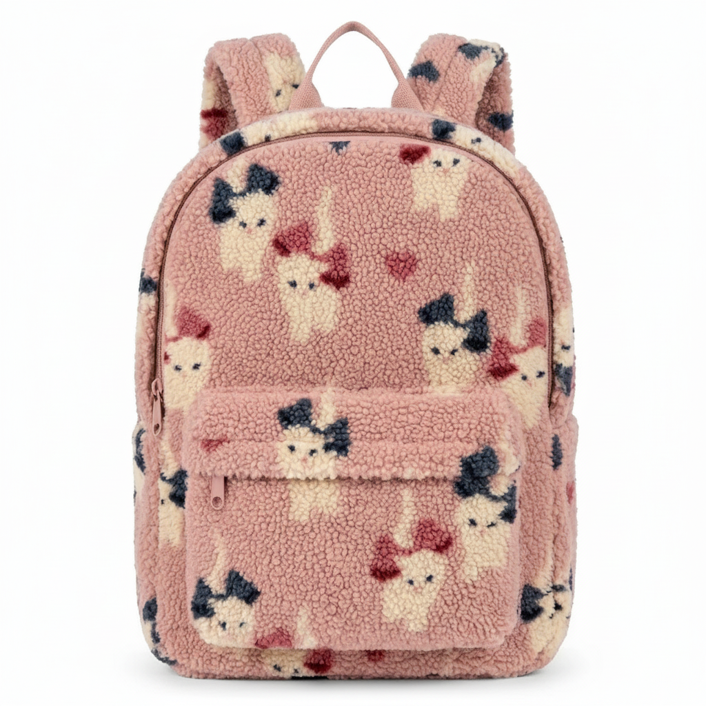 FluffyGo – Mignon & Tendance – Sac à dos Teddy