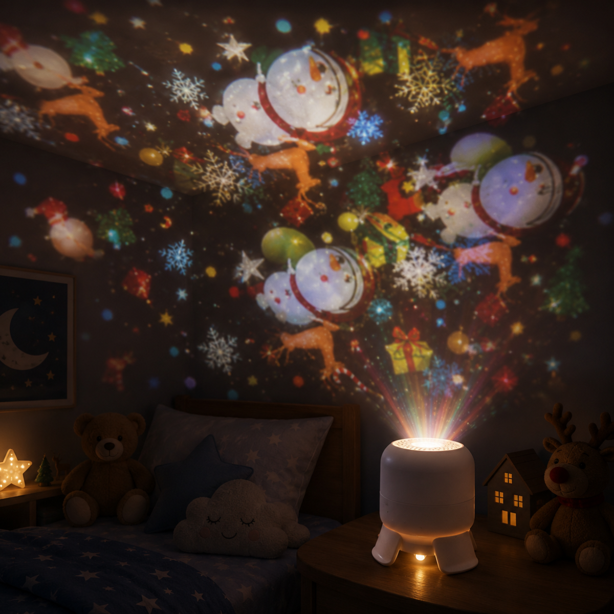 SeaDream – Ludique et éducatif – Veilleuse LED rotative à 360°
