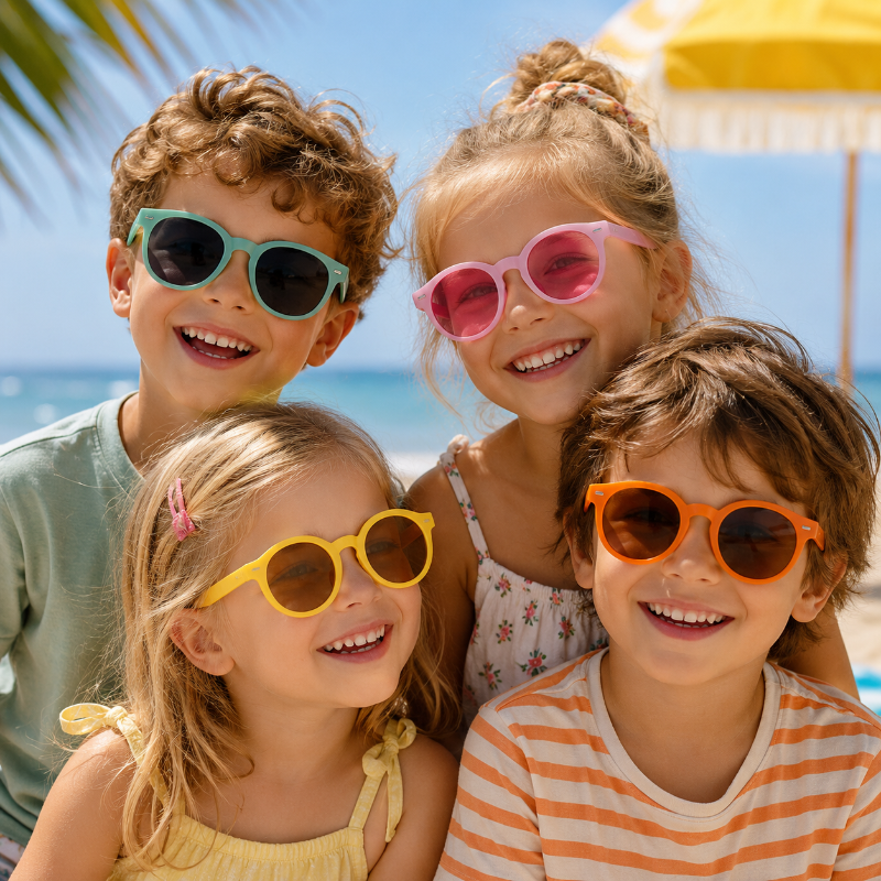 Kids Sunglasses Set – Protection UV et plaisir – Lunettes de soleil pour enfants