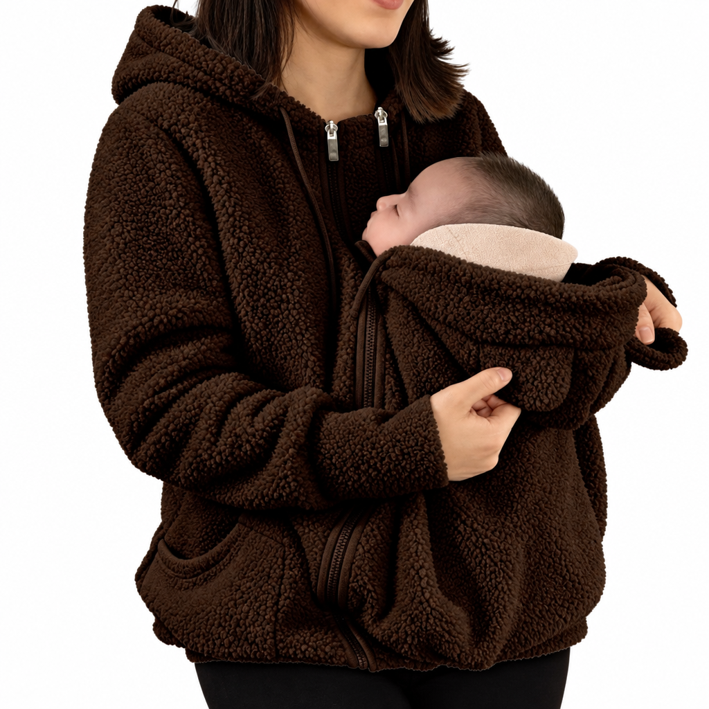 MamaNest – Chaud et pratique – Veste 2 en 1 pour maman et bébé