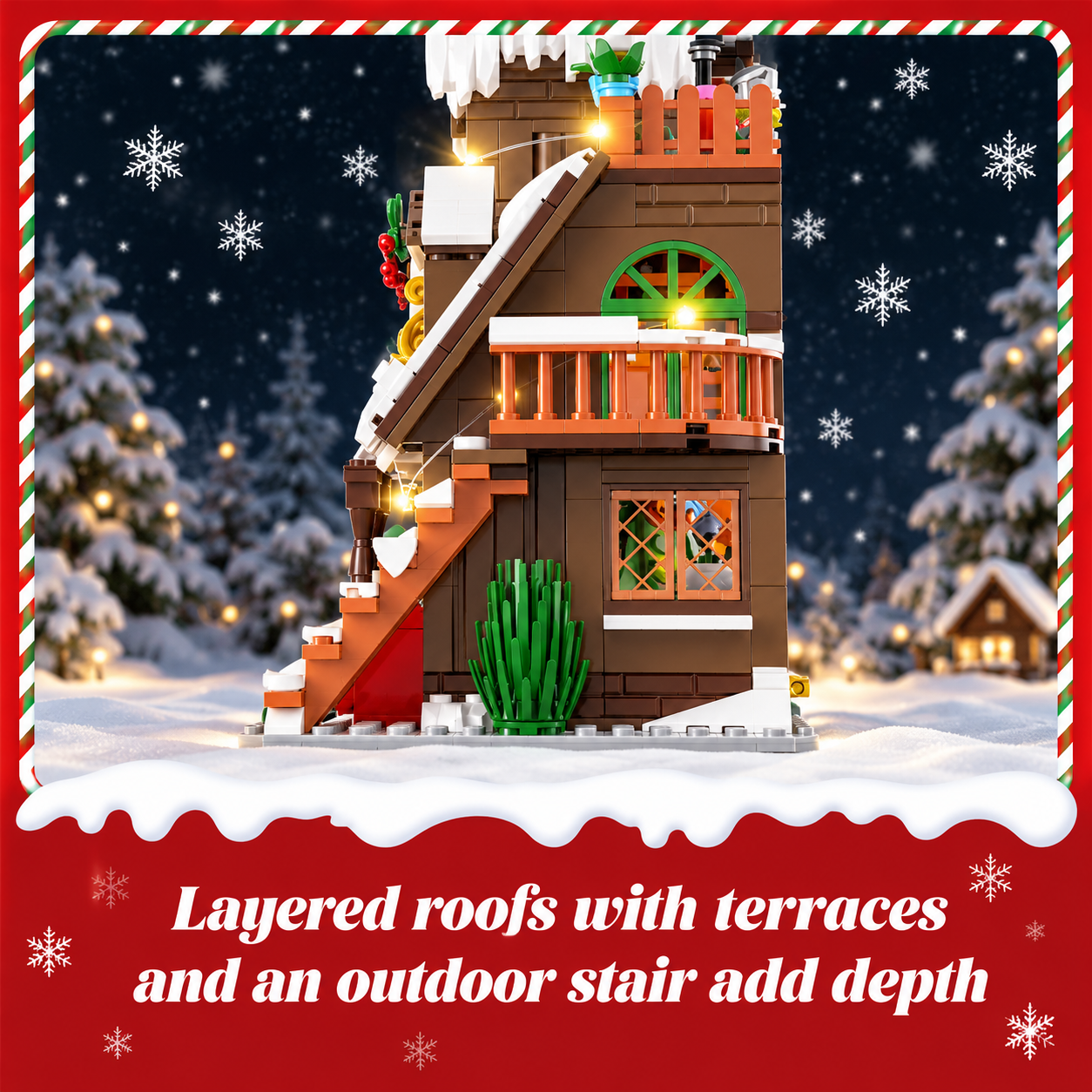 ChristmasHome – Festif et créatif – Kit de construction « Maison de Noël »