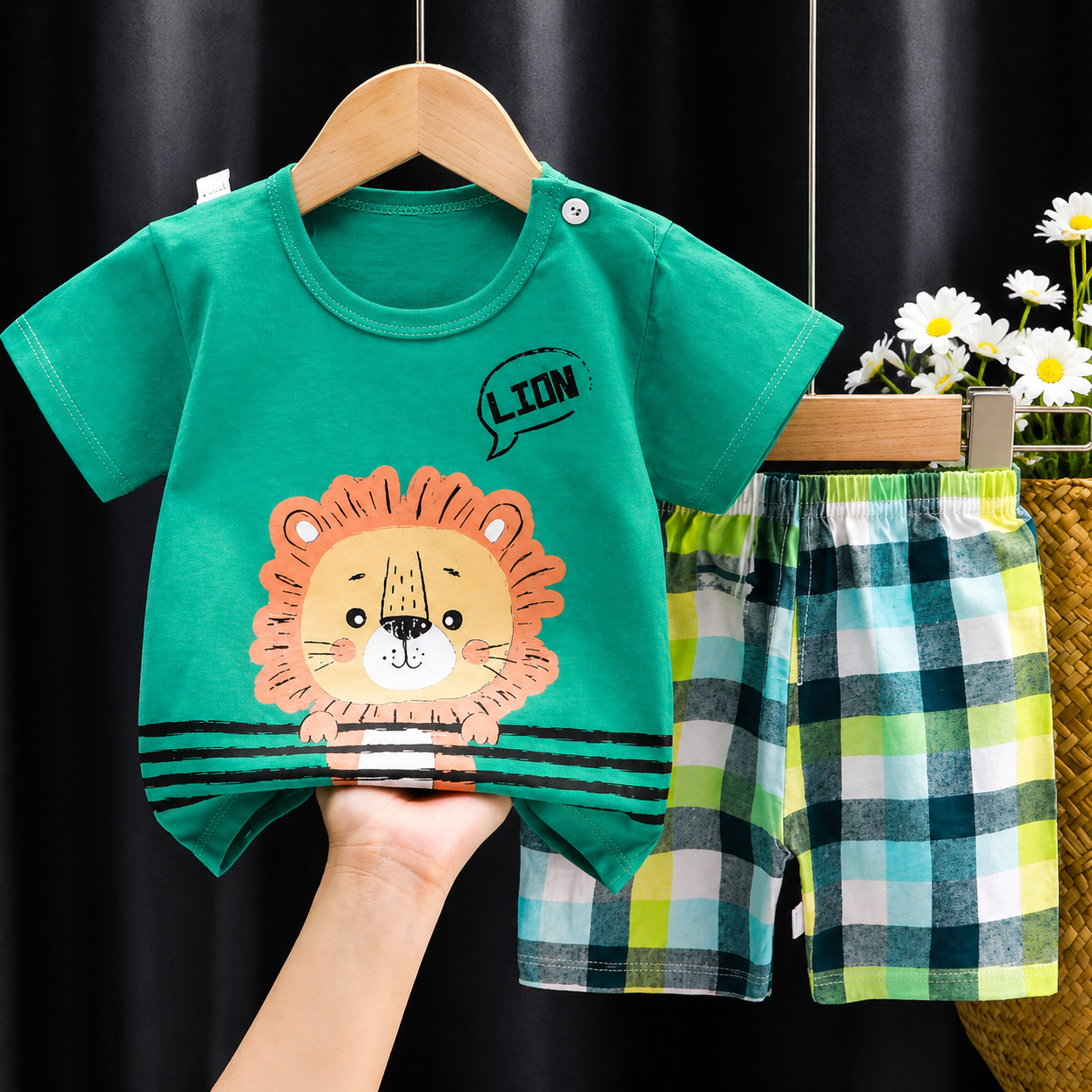 Mini Fashion - Imprimé lion - Ensemble d'été pour garçons