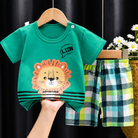 Thumbnail for Mini Fashion - Imprimé lion - Ensemble d'été pour garçons